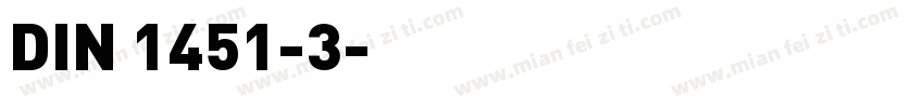 DIN 1451-3字体转换